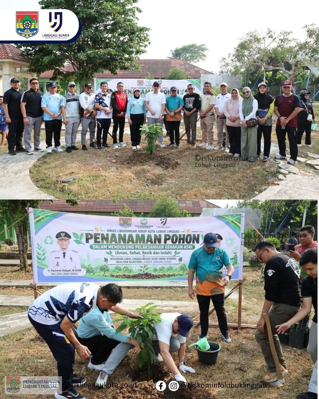 Wali Kota Lubuk Linggau, H Rachmat Hidayat didampingi Sekda, H Trisko Defriyansa dan sejumlah Kepala OPD di lingkungan Pemkot 