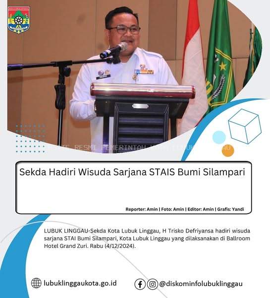 Sekda Hadiri Wisuda Sarjana STAIS Bumi Silampari