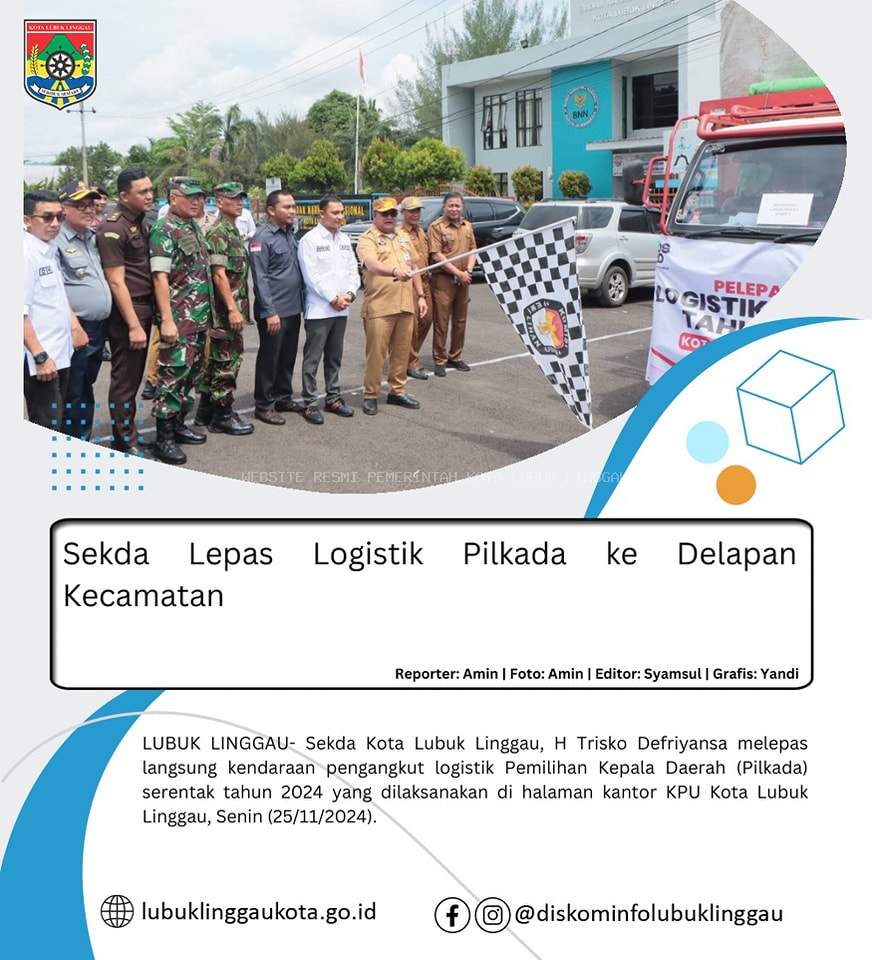 Sekda Lepas Logistik Pilkada ke Delapan Kecamatan