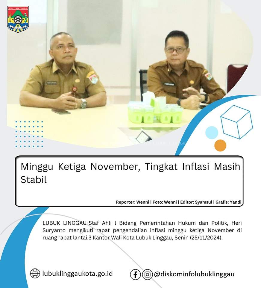 Minggu Ketiga November, Tingkat Inflasi Masih Stabil 