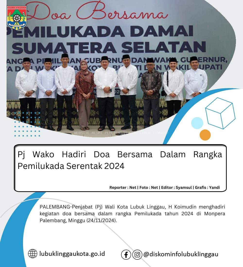 Pj Wako Hadiri Doa Bersama Dalam Rangka Pemilukada Serentak 2024