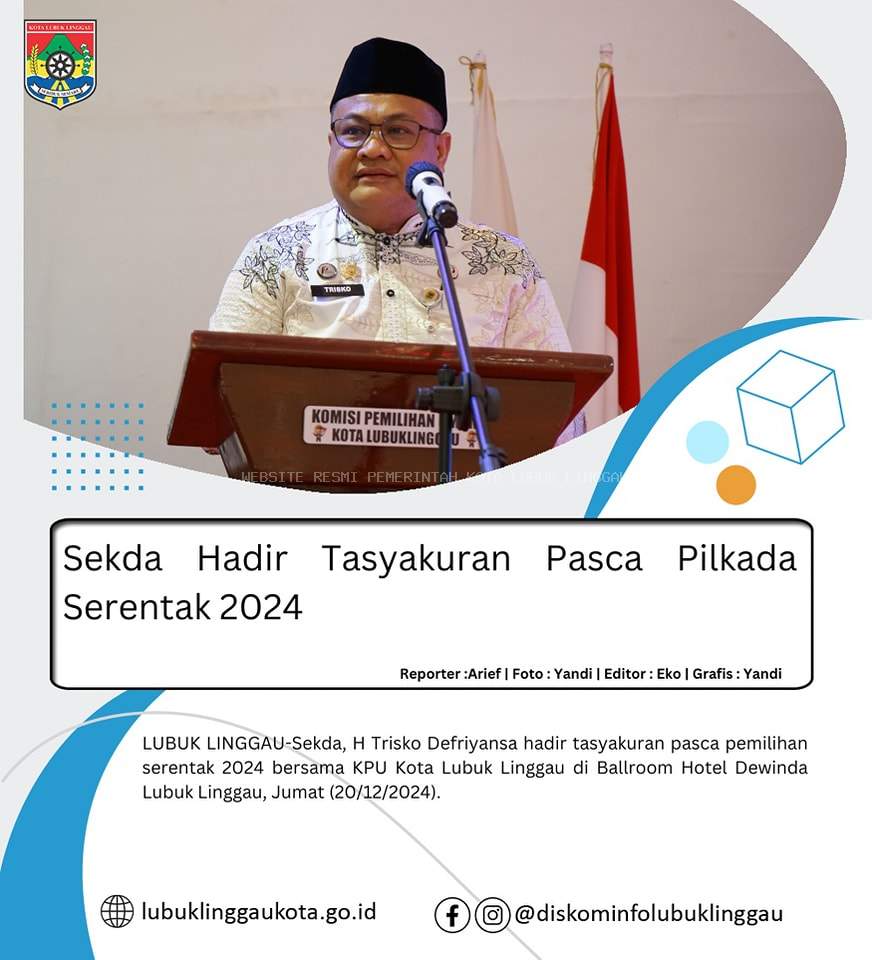 Sekda Hadir Tasyakuran Pasca Pilkada Serentak 2024