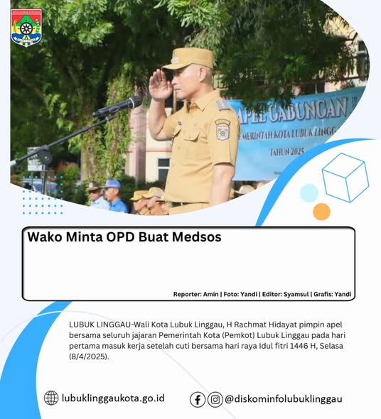 Wako Minta OPD Buat Medsos