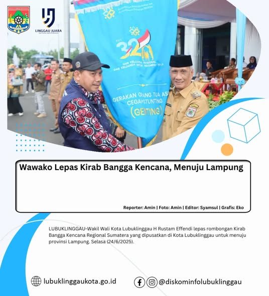 Wawako Lepas Kirab Bangga Kencana, Menuju Lampung
