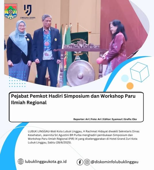 Pejabat Pemkot Hadiri Simposium dan Workshop Paru Ilmiah Regional