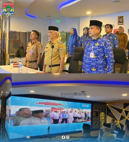 Wakil Wali Kota Lubuk Linggau Ikuti Peluncuran Koperasi Desa Merah Putih Secara Virtual