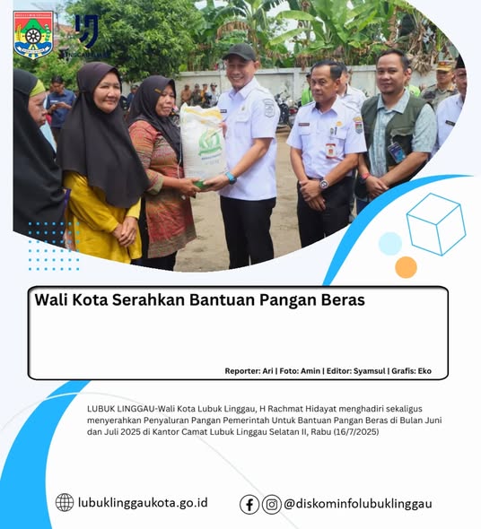 Wako Serahkan Bantuan Pangan Beras