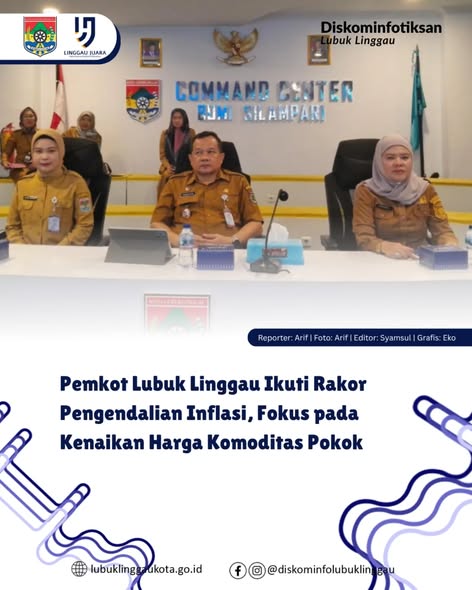 Pemkot Lubuk Linggau Ikuti Rakor Pengendalian Inflasi Fokus pada Kenaikan Harga Komoditas Pokok