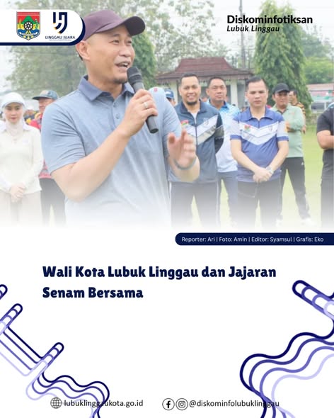 Wali Kota dan Jajaran Senam Bersama