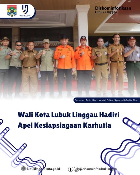 Wali Kota Lubuk Linggau Hadiri Apel Kesiapsiagaan Karhutla