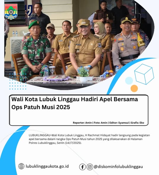 Wali Kota Lubuk Linggau Hadiri Apel Bersama Ops Patuh Musi 2025
