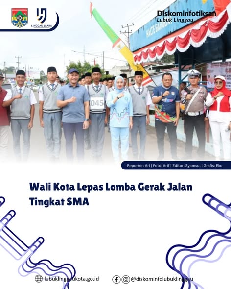 Wali Kota Lepas Lomba Gerak Jalan Tingkat SMA