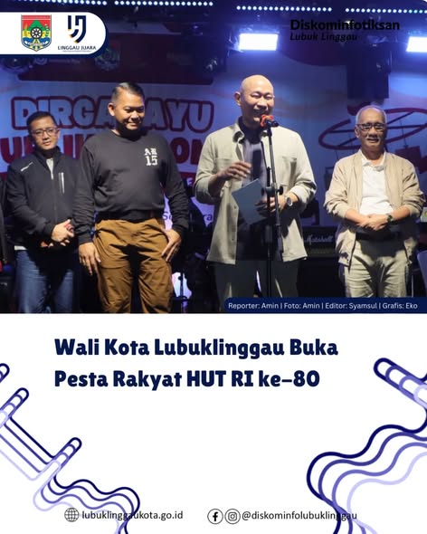 Wali Kota Lubuklinggau Buka Pesta Rakyat HUT RI ke-80
