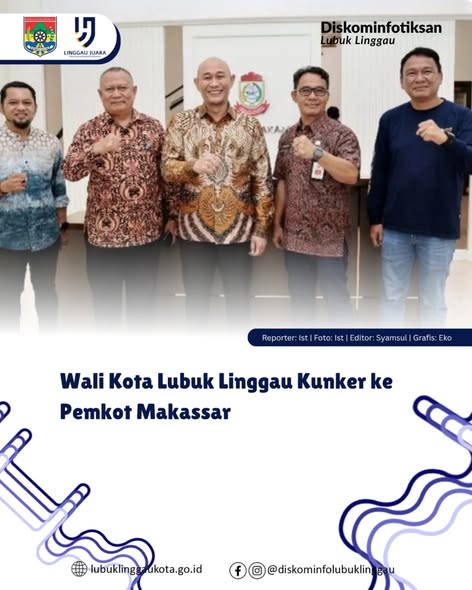 Wali Kota Lubuk Linggau Kunker ke Pemkot Makassar