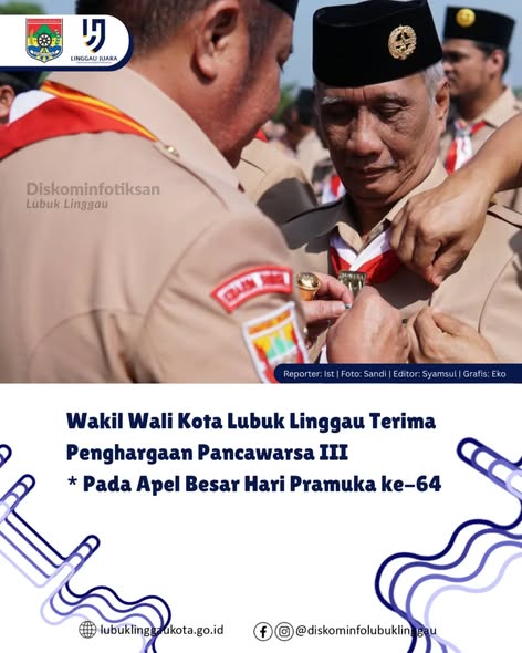 Wakil Wali Kota Lubuk Linggau Terima Penghargaan Pancawarsa III
