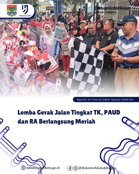 Lomba Gerak Jalan Tingkat TK, PAUD dan RA Berlangsung Meriah