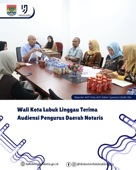 Wali Kota Lubuk Linggau Terima Audiensi Pengurus Daerah Notaris