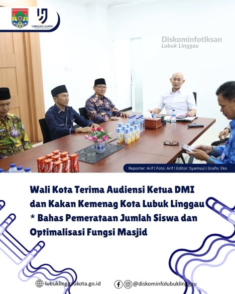 Wali Kota Terima Audiensi Ketua DMI dan Kakan Kemenag Kota Lubuk Linggau
