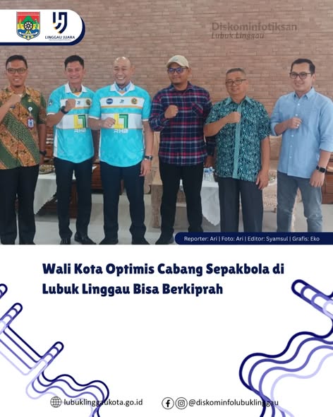 Wali Kota Optimis Cabang Sepakbola di Lubuk Linggau Bisa Berkiprah