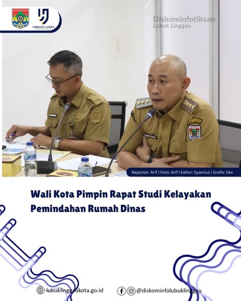 Wali Kota Pimpin Rapat Studi Kelayakan Pemindahan Rumah Dinas