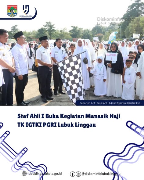 Staf Ahli I Buka Kegiatan Manasik Haji TK IGTKI PGRI Lubuk Linggau