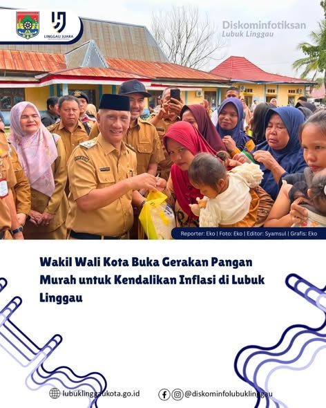 Wakil Wali Kota Buka Gerakan Pangan Murah untuk Kendalikan Inflasi di Lubuk Linggau
