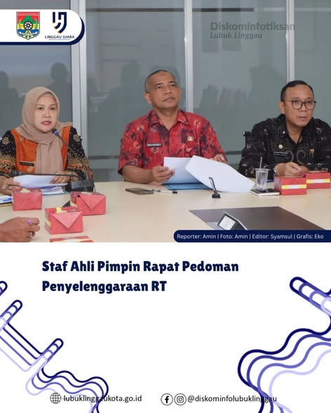 Staf Ahli Pimpin Rapat Pedoman Penyelenggaraan RT