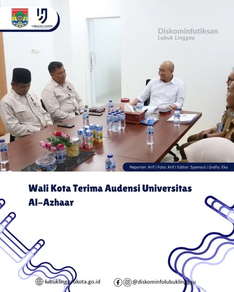 Wali Kota Terima Audensi Universitas Al-Azhaar