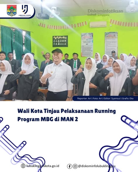 Wali Kota Tinjau Pelaksanaan Running Program MBG di MAN 2