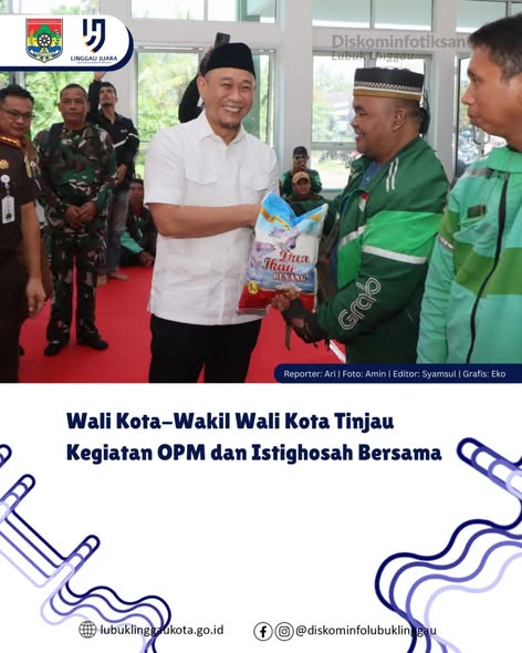Wali Kota-Wakil Wali Kota Tinjau Kegiatan OPM dan Istighosah Bersama
