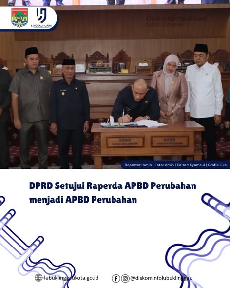 DPRD Setujui Raperda APBD Perubahan menjadi APBD Perubahan