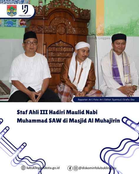 Staf Ahli III Hadiri Maulid Nabi Muhammad SAW di Masjid Al Muhajirin