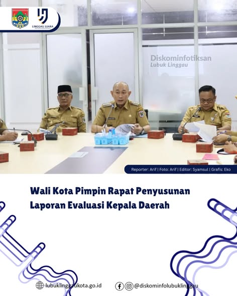 Wali Kota Pimpin Rapat Penyusunan Laporan Evaluasi Kepala Daerah