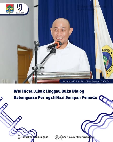 Wali Kota Lubuk Linggau Buka Dialog Kebangsaan Peringati Hari Sumpah Pemuda