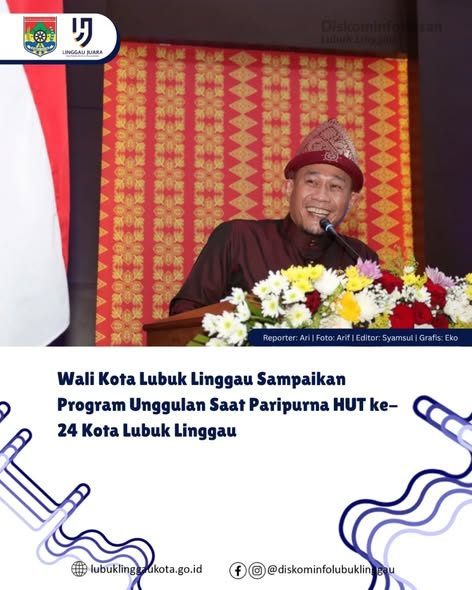 Wali Kota Lubuk Linggau Sampaikan Program Unggulan Saat Paripurna HUT ke-24 Kota Lubuk Linggau