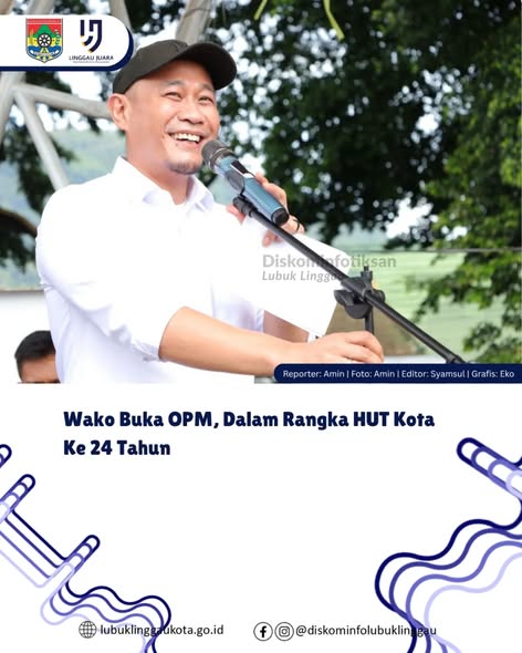 Wako Buka OPM, Dalam Rangka HUT Kota Ke 24 Tahun