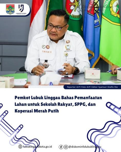 Pemkot Lubuk Linggau Bahas Pemanfaatan Lahan untuk Sekolah Rakyat, SPPG, dan Koperasi Merah Putih