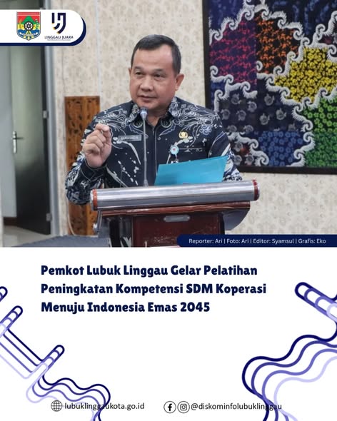 Pemkot Lubuk Linggau Gelar Pelatihan Peningkatan Kompetensi SDM Koperasi Menuju Indonesia Emas 2045