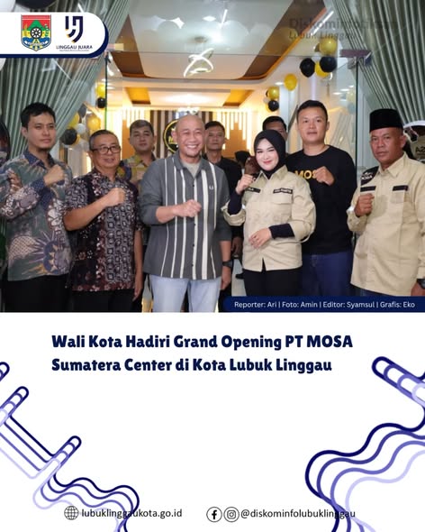Wali Kota Hadiri Grand Opening PT MOSA Sumatera Center di Kota Lubuk Linggau