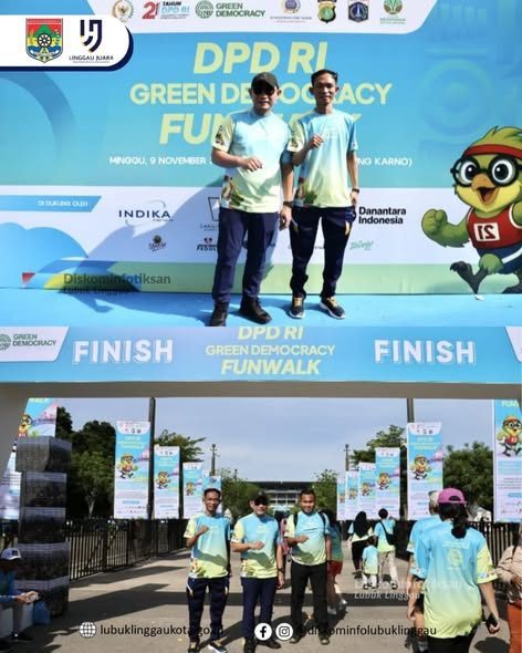 Wali Kota Lubuk Linggau Hadiri dan Ikuti Green Democracy Fun Walk DPD RI di GBK