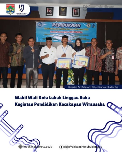 Wakil Wali Kota Lubuk Linggau Buka Kegiatan Pendidikan Kecakapan Wirausaha