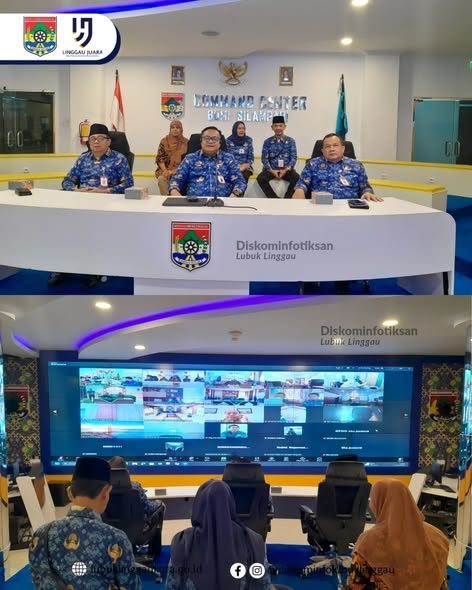 Sekda Menghadiri Kegiatan Monitoring dan Evaluasi KDKMP di Command Center