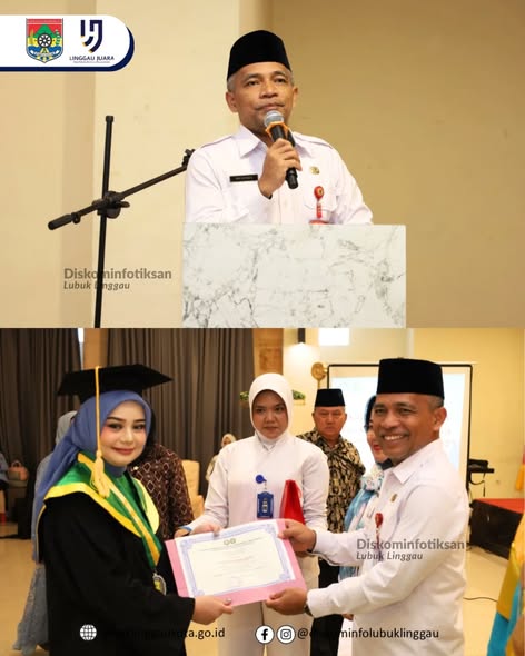 Staf Ahli Hadiri Wisuda Ahli Madya Kebidanan Akademi Nusantara Indonesia Lubuk Linggau