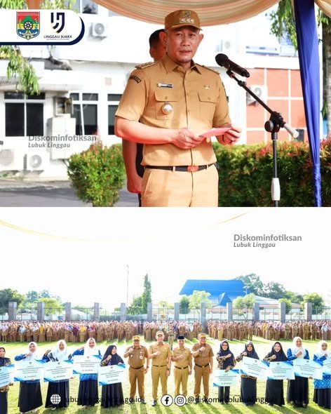 Wali Kota Lubuk Linggau Pimpin Apel Bulanan Akhir Tahun 2025, Serahkan Insentif Guru dan Sejumlah Penghargaan