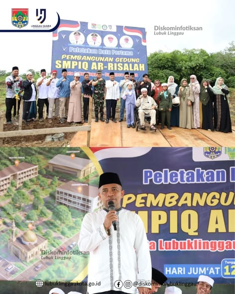 Staf Ahli I Letakkan Batu Pertama Pembangunan SMPIQ AR-RISALAH