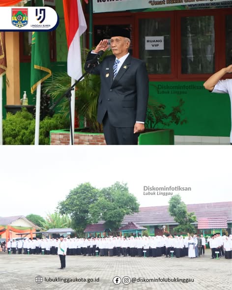 Wakil Wali Kota Lubuk Linggau Pimpin Upacara HAB ke-80 Kementerian Agama RI