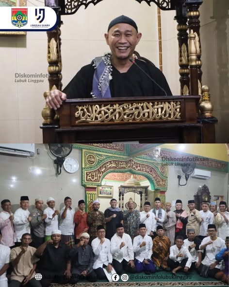 Wali Kota Lubuk Linggau, H Rachmat Hidayat Tarawih di Masjid Babus Salam