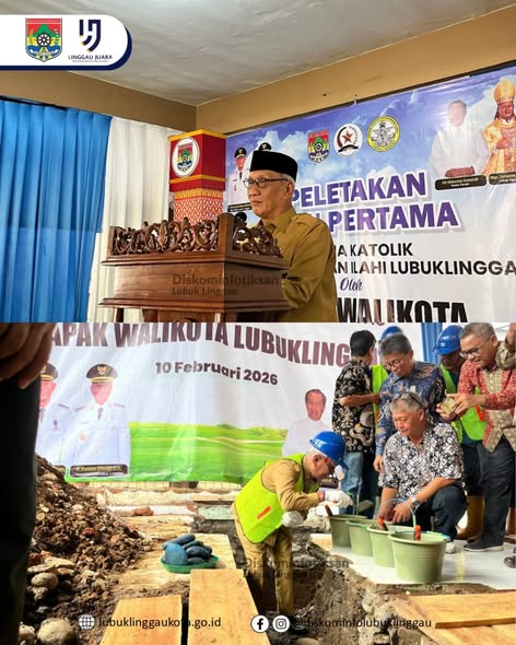 Wawako Hadiri Peletakan Batu Pertama Perluasan Gedung Gereja Katolik Penyelenggara Illahi