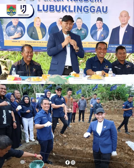 Wali Kota Lubuk Linggau Letakkan Batu Pertama Pembangunan Kantor DPD NasDem