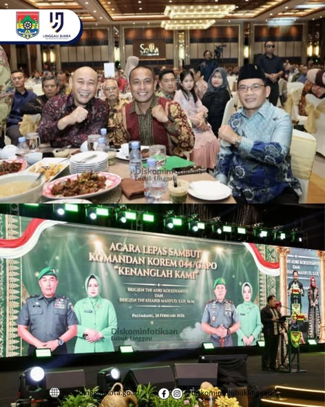 Wali Kota dan Ketua TP PKK Kota Lubuk Linggau Hadiri Lepas Sambut Danrem 044 Gapo